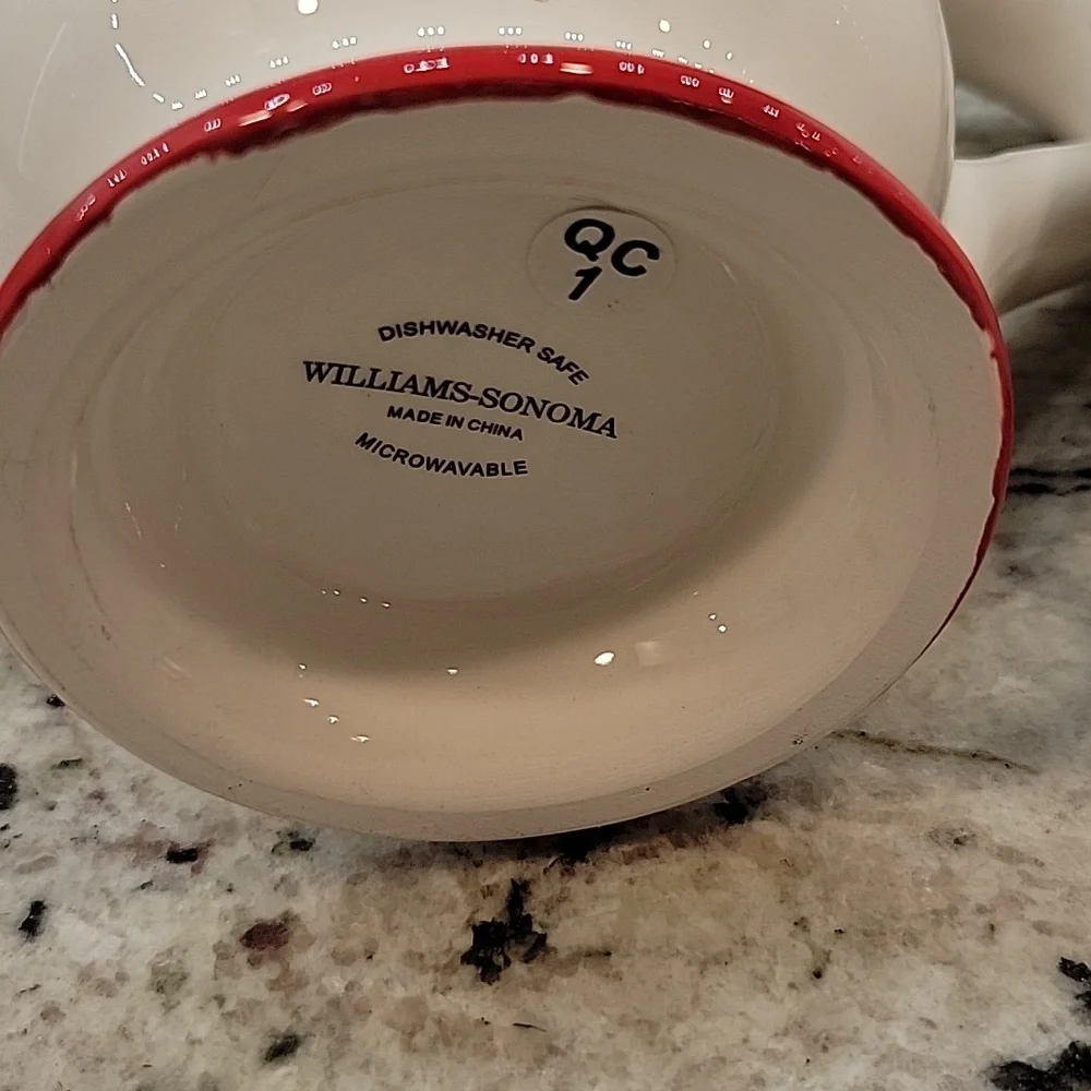 Bundle 2 Williams Sonoma Snowmen Mugs